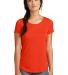 New Era LNEA200 Ladies Series Performance Scoop Te in Deep solid orange