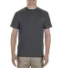 Alstyle 1305 Adult Pocket Tee Charcoal Heather front view