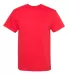 Alstyle 1305 Adult Pocket Tee Red front view