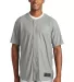 New Era NEA220     Diamond Era Full-Button Jersey Grey front view