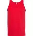 Alstyle 1307 Adult Tank Top Red front view