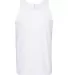 Alstyle 1307 Adult Tank Top White front view