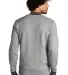 New Era NEA503     French Terry Baseball Full-Zip in Lt grph tw/gph back view