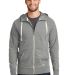 New Era NEA122     Sueded Cotton Blend Full-Zip Ho Shadow Grey He front view