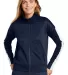 New Era LNEA650     Ladies Track Jacket True Navy/Wht front view