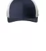 New Era NE207      Snapback Low Profile Trucker Ca in Deep navy/wht front view