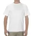 Alstyle 1701 Adult T Shirt by American Apparel White front view