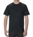 Alstyle 1701 Adult T Shirt by American Apparel Black front view