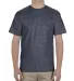 Alstyle 1701 Adult T Shirt by American Apparel Heather Navy front view