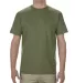 Alstyle 1701 Adult T Shirt by American Apparel Military Green front view