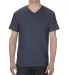5300 ALSTYLE Adult V-neck Tee Navy Heather front view