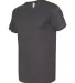 5300 ALSTYLE Adult V-neck Tee Charcoal Heather side view