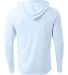 A4 N3409 - Cooling Performance Long Sleeve Hooded  in Pastel blue back view