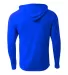A4 N3409 - Cooling Performance Long Sleeve Hooded  ROYAL back view