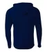 A4 N3409 - Cooling Performance Long Sleeve Hooded  NAVY back view
