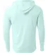 A4 N3409 - Cooling Performance Long Sleeve Hooded  PASTEL MINT back view