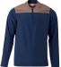 A4 N4014 - The Element 1/4 Zip Navy/Graphite front view