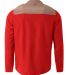 A4 N4014 - The Element 1/4 Zip Scarlet/Graphite back view