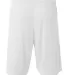 A4 N5378 - 7" Power Mesh Practice Short WHITE back view