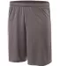 A4 N5378 - 7" Power Mesh Practice Short GRAPHITE front view