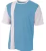 A4 N3016 - Legend Soccer Jersey in Electrc blu/ wht front view