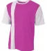 A4 N3016 - Legend Soccer Jersey in Fuschia/ white front view