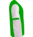 A4 N3017 - Premier Soccer Jersey LIME/ WHITE side view