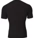 A4 NB3130 - Youth Short Sleeve Compression Crew BLACK back view