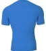 A4 NB3130 - Youth Short Sleeve Compression Crew ROYAL back view