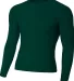 A4 NB3133 - Youth Long Sleeve Compression Crew FOREST front view