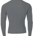 A4 NB3133 - Youth Long Sleeve Compression Crew GRAPHITE back view
