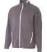 A4 NB4261 - League Youth Full Zip Jacket GRAPHITE/ WHITE front view