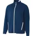 A4 NB4261 - League Youth Full Zip Jacket NAVY/WHITE front view
