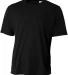 A4 N3402 - Basic Sprint Tee BLACK front view