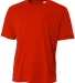A4 N3402 - Basic Sprint Tee SCARLET front view