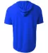 A4 N3408 - Cooling Performance Short Sleeve Hooded ROYAL back view