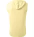 A4 N3410 - Cooling Performance Sleeveless Hooded T LIGHT YELLOW back view