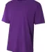 A4 NB3402 - Youth Sprint Basic Tee PURPLE front view