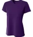A4 NW3402 - Women's Sprint Short Sleeve V-neck PURPLE front view