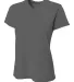 A4 NW3402 - Women's Sprint Short Sleeve V-neck GRAPHITE front view
