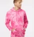 Independent Trading Co. PRM4500TD Midweight Tie-Dy Tie Dye Pink front view