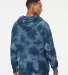 Independent Trading Co. PRM4500TD Midweight Tie-Dy Tie Dye Navy back view