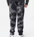 Independent Trading Co. PRM50PTTD Tie-Dyed Fleece  Tie Dye Black back view