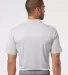 Adidas Golf Clothing A508 Heathered Colorblock 3-S Grey Two Heather/ Hi-Res Coral Heather back view