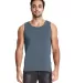 Next Level Apparel 7433 Adult Inspired Dye Tank in Blue jean front view
