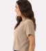 Next Level Apparel 1580 Ladies' Ideal Crop T-Shirt in Tan side view