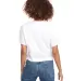 Next Level Apparel 1580 Ladies' Ideal Crop T-Shirt WHITE back view
