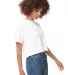 Next Level Apparel 1580 Ladies' Ideal Crop T-Shirt WHITE side view