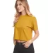 Next Level Apparel 1580 Ladies' Ideal Crop T-Shirt ANTIQUE GOLD side view
