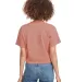 Next Level Apparel 1580 Ladies' Ideal Crop T-Shirt DESERT PINK back view
